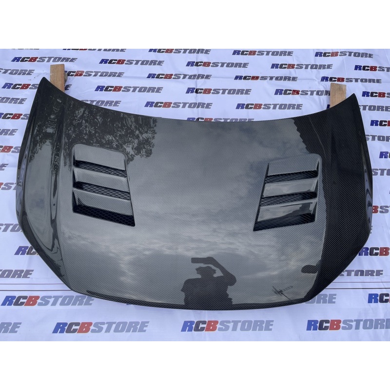 Jual kap mesin carbon all new brio & mobilio facelift JS racing style ...