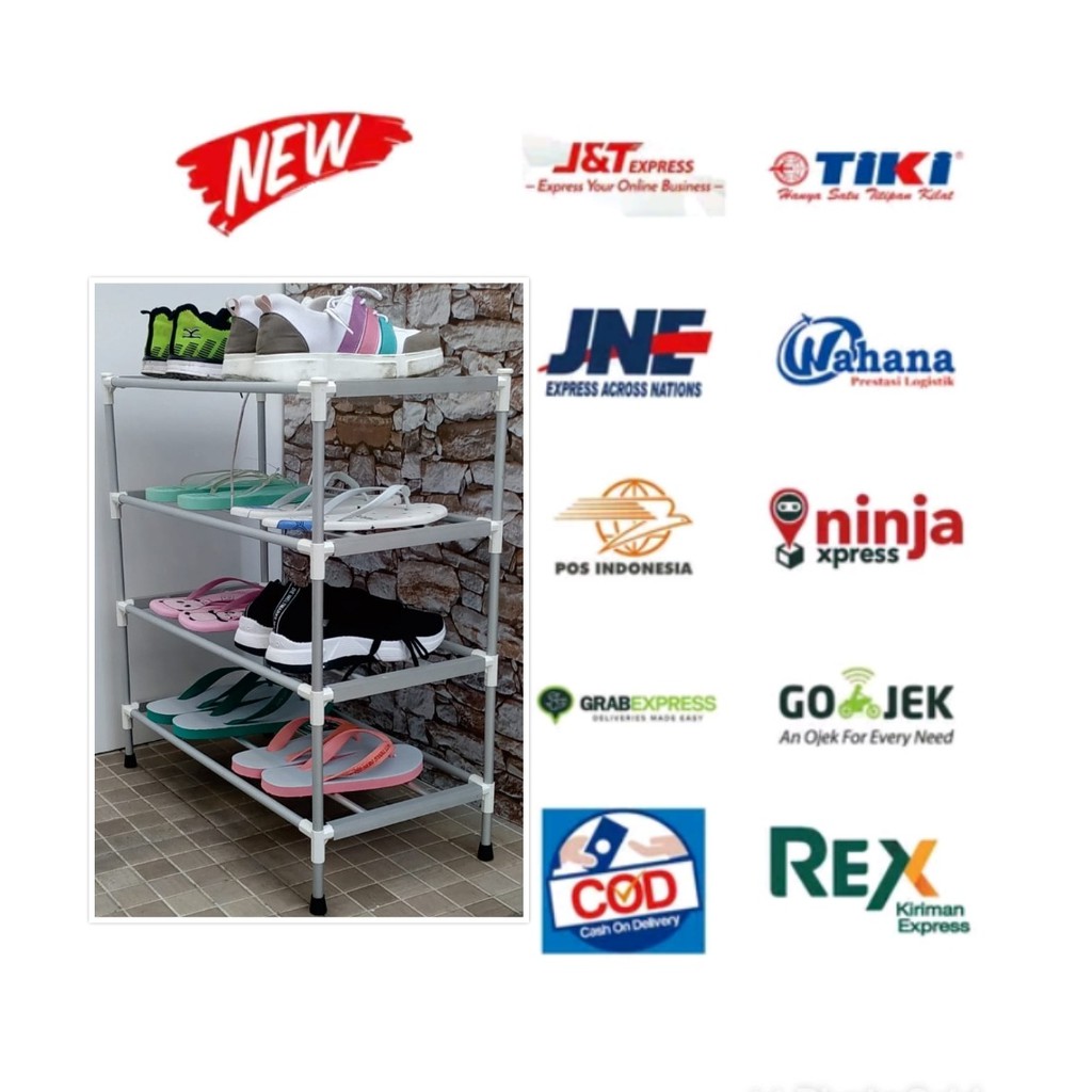 Jual Rak Sepatu Aluminium Susun Rsd Shopee Indonesia