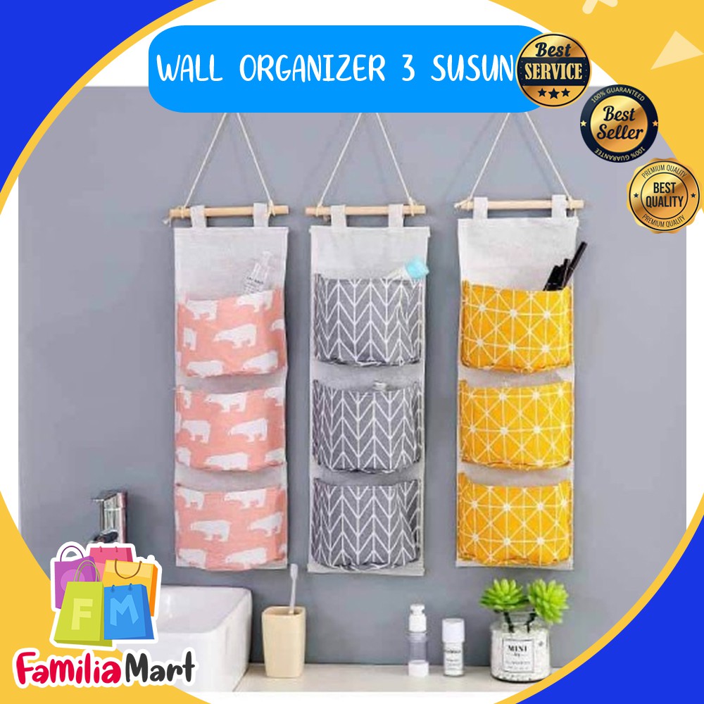 Jual Pouch Organizer Storage Bag Gantung Sekat Rak Gantung Tempat Penyimpanan Serbaguna