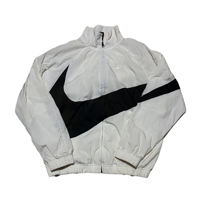Jual Nike big swoosh white windbreaker Shopee Indonesia