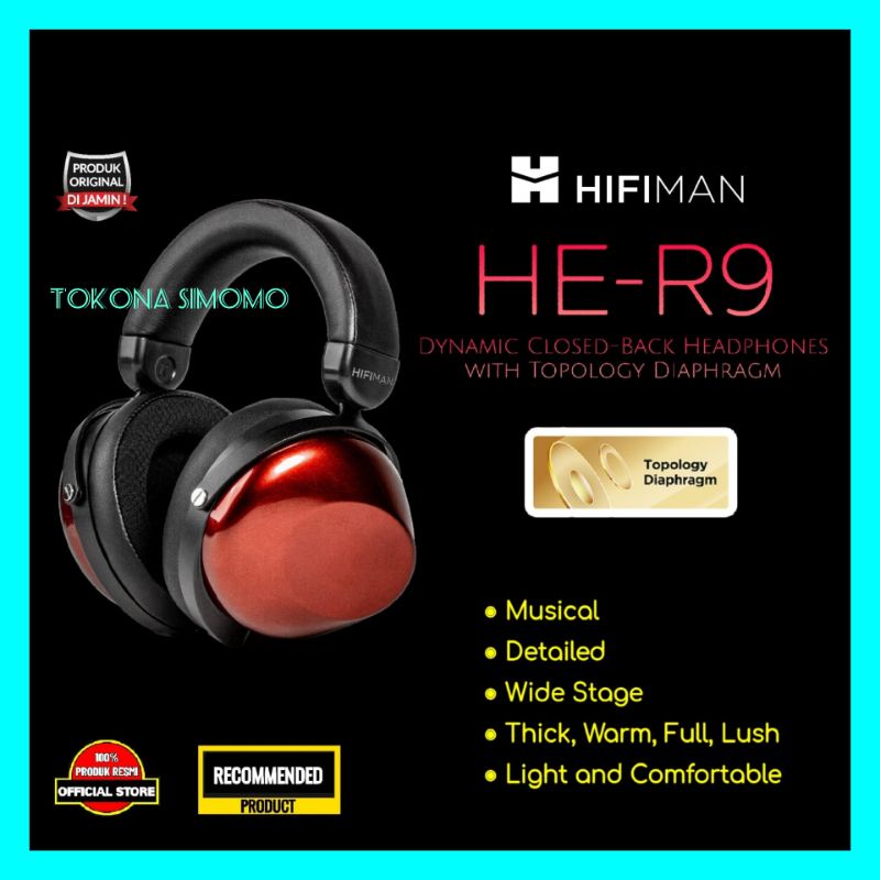Jual Hifiman HE R9 Dynamic Closed-Back Headphones With Topology ...