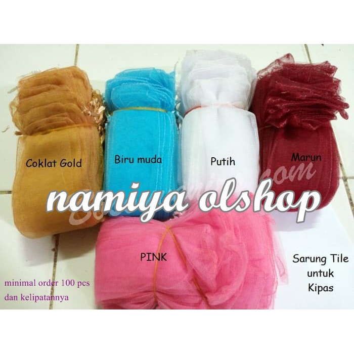 Jual sovenir sofenir souvenir pernikahan TILE KIPAS, Kantong/sarung ...