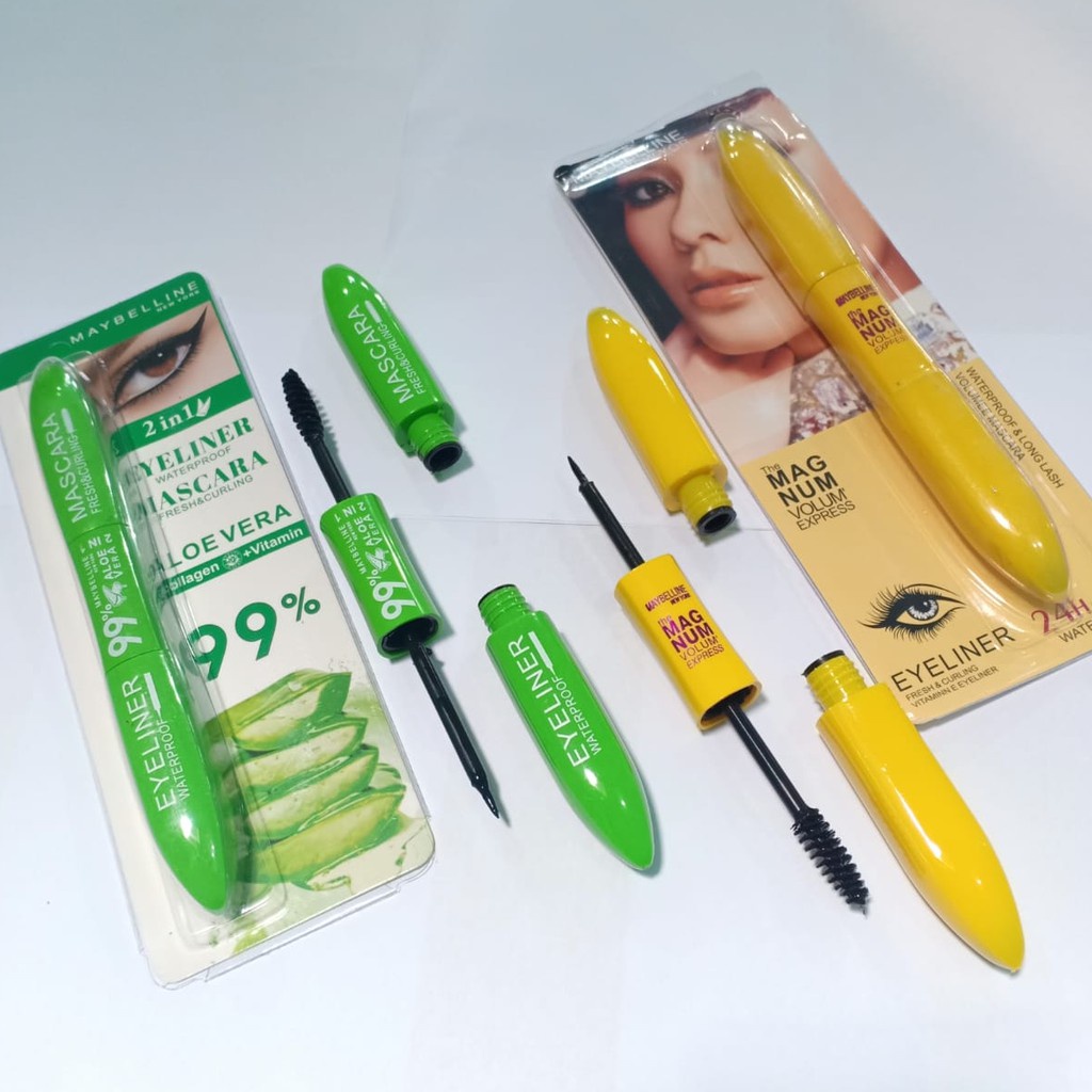 Jual MAYBELLINE 2 IN 1 (MASKARA DAN EYELINER)/MAYBELLINE/MASKARA