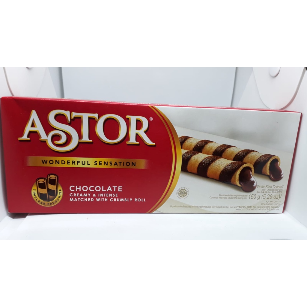 Jual Astor Wafer Stick Cokelat 150g Shopee Indonesia