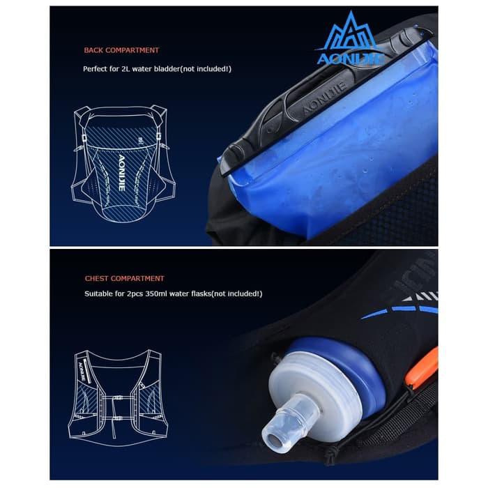 Jual NEW. Aonijie Hydration Backpack C943 18L Trail Marathon Running BLUE Berkualitas Shopee Indonesia