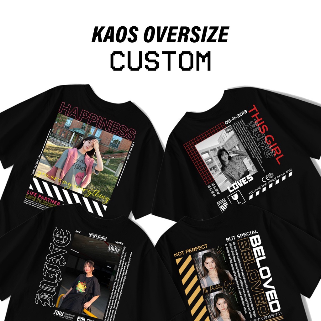 Jual Oversized Store Oversized T Shirt Custom Kaos Oversize Unisex