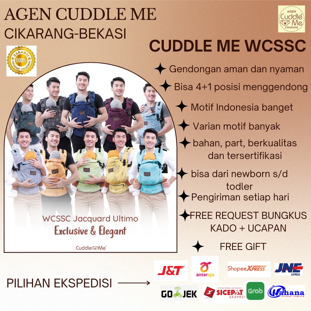Jual CuddleMe Wcssc ultimo tenun gendongan cuddle me jaquard series ...