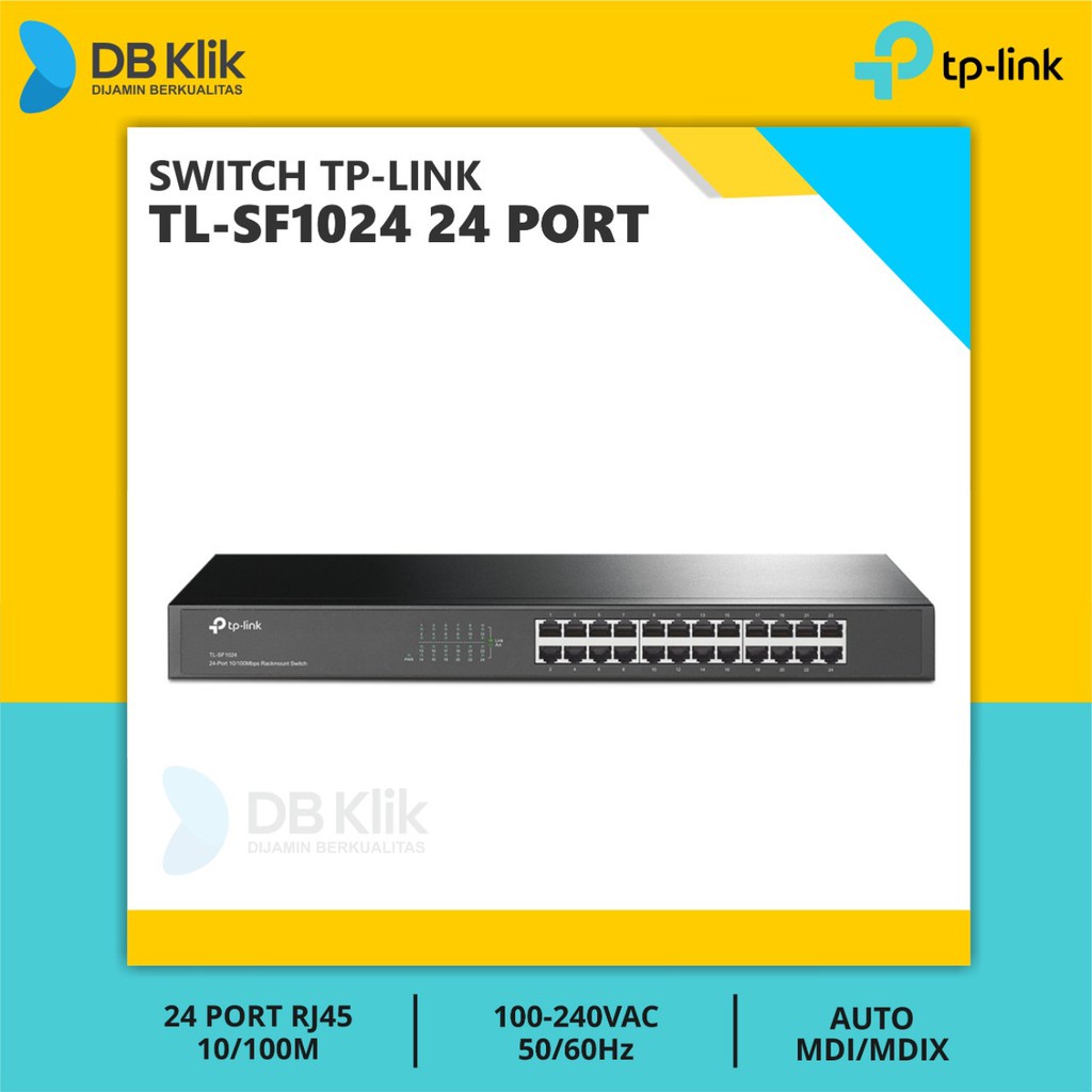 Jual Switch TP Link TL-SF1024 24 Port Rackmount Besi - TP Link SF1024 ...