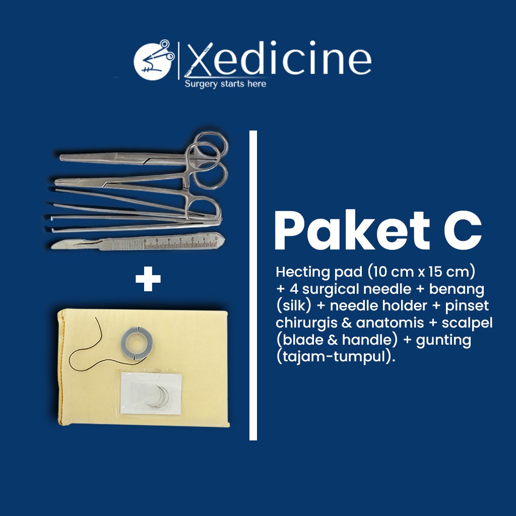 Jual XEDICINE HECTING / SUTURE KIT C | Shopee Indonesia