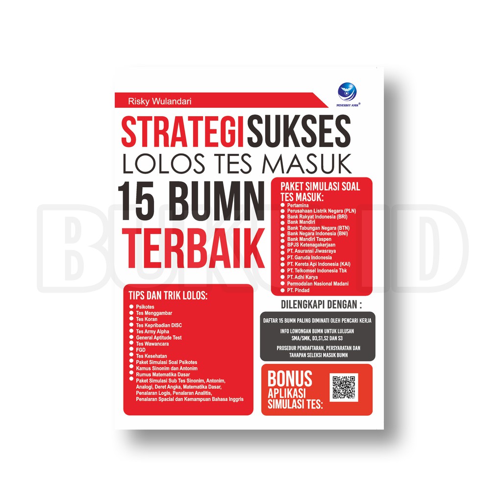 Jual Buku Strategi Sukses Lolos Tes Masuk 15 BUMN Terbaik | Shopee ...