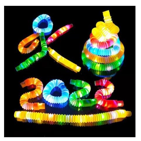 Jual Mainan anak Viral CEV Light Up Pop Tubes Pop LED Pipes / Mainan ...