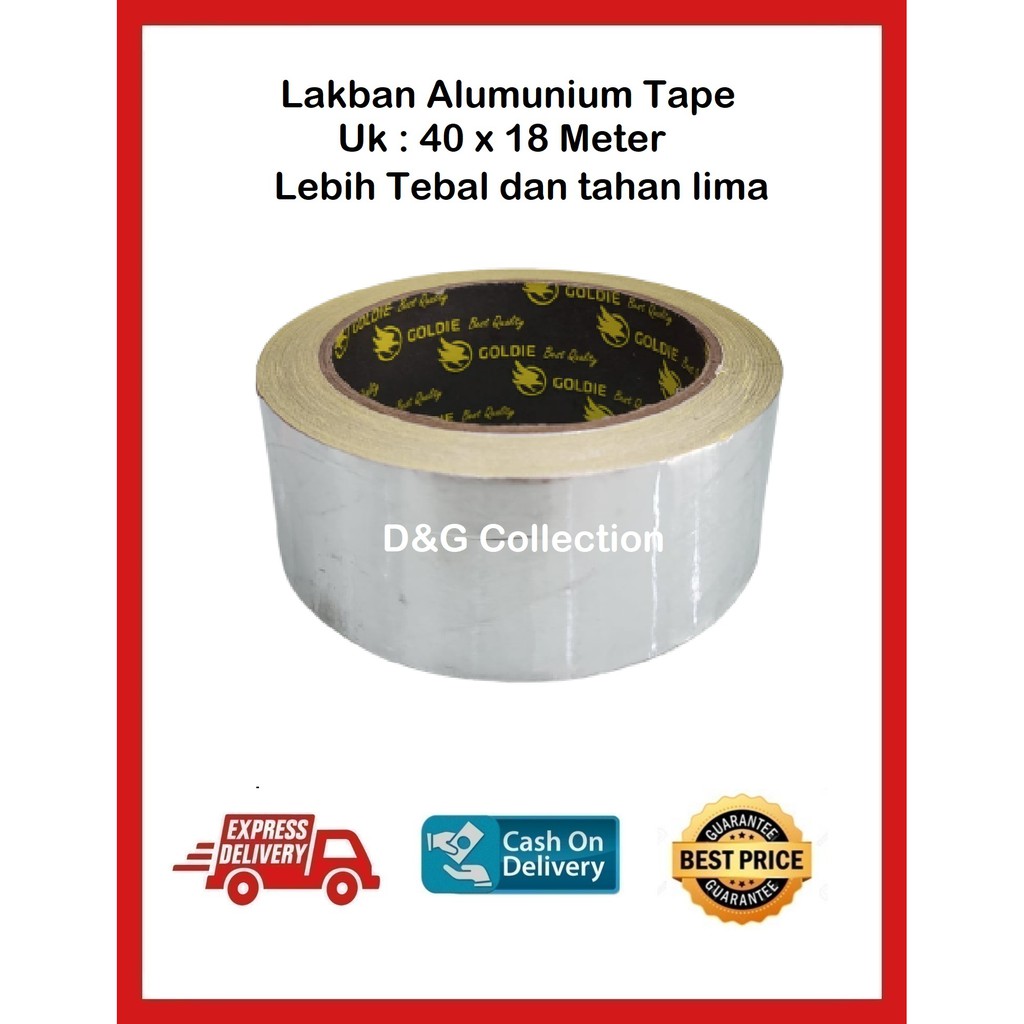 Jual Lakban Alumunium Tape Lakban Alumunium Foil Tape Mm X