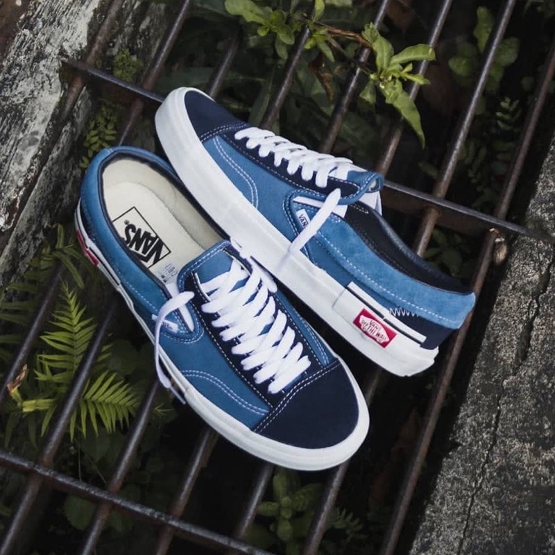 Vans cut clearance and paste blue