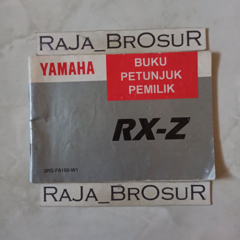 Jual Buku petunjuk pemilik/Manual book Yamaha RXZ/Yamaha RX Z 3RS ORI