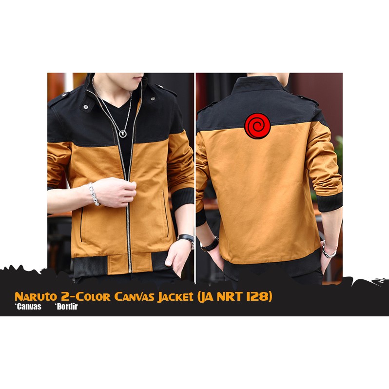 Jual Jaket Anime | NARUTO 2-COLOR CANVAS JACKET (JA NRT 128) | Shopee ...