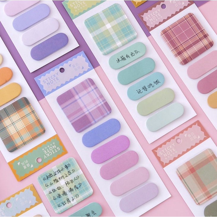 Jual Sticky notes Motif Pattern & Polos korean Memo Notes | Shopee ...