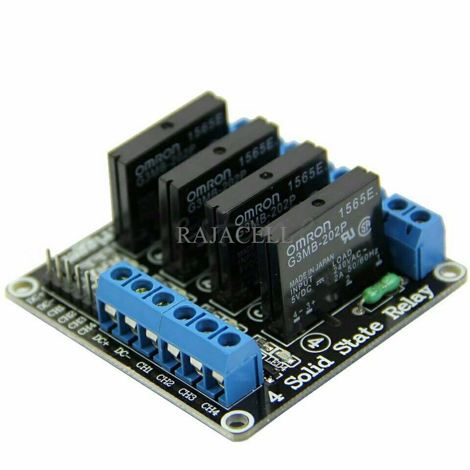 Jual SSR Solid State Relay Module 4 Channel 5V DC High Level for