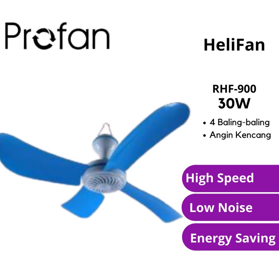 Jual Kipas Angin Gantung Profan Helifan 30w Rhf 900 Heli Fan Grosir Shopee Indonesia 0420