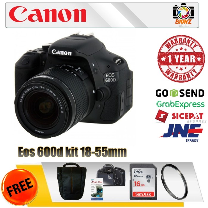 Jual canon 600d kit 18 55mm | Shopee Indonesia