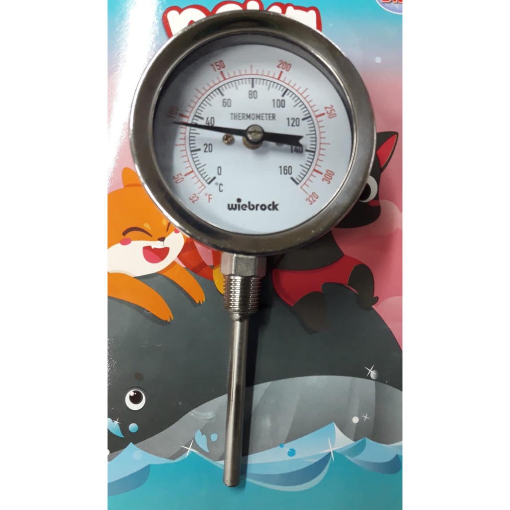 Jual Thermometer Wiebrock Diameter 2 1/2 inch model raket bottom ...