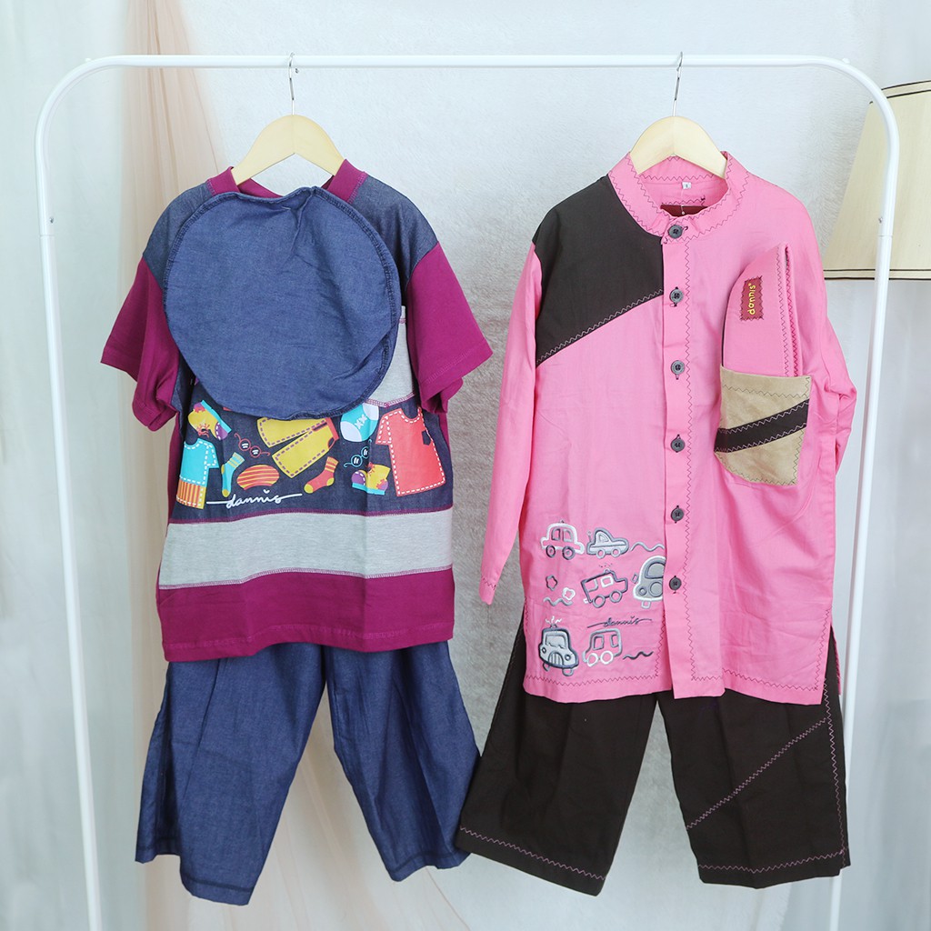 Jual Dannis Baju Koko Muslim Anak size 8 Shopee Indonesia