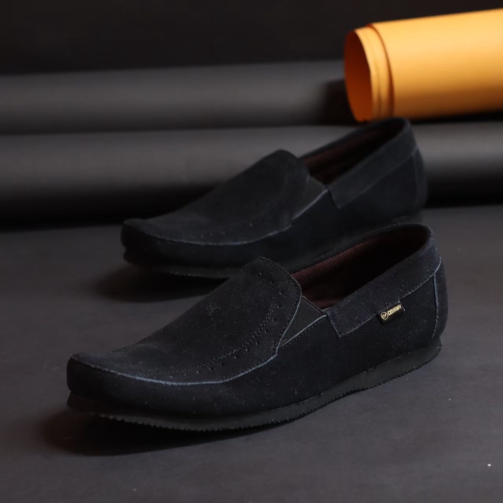 Jual Sepatu Cevany Jester Original Kulit Asli Suede Slip On Pria Casual