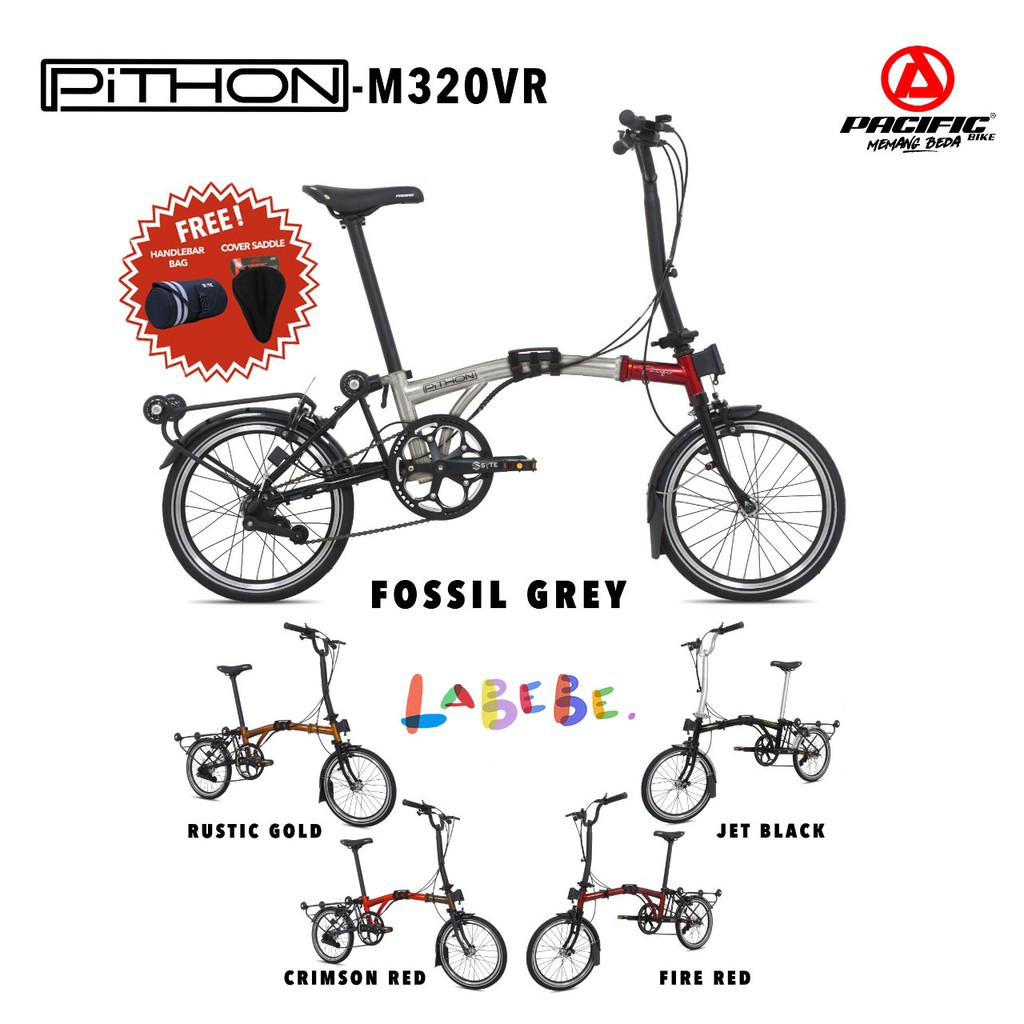 Pacific python folding cheap bike