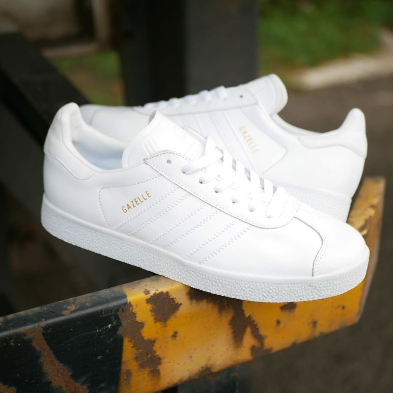 Adidas gazelle full white clearance
