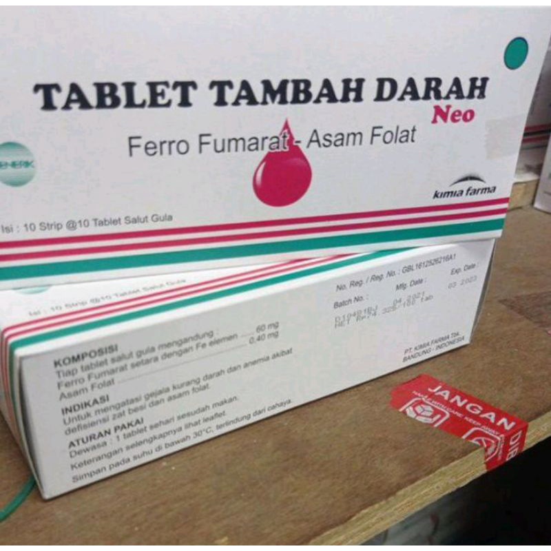 Jual Tablet Tambah Darah Neo Dari Kimia Farma Per Boxisi 100 Tablet Shopee Indonesia 3727