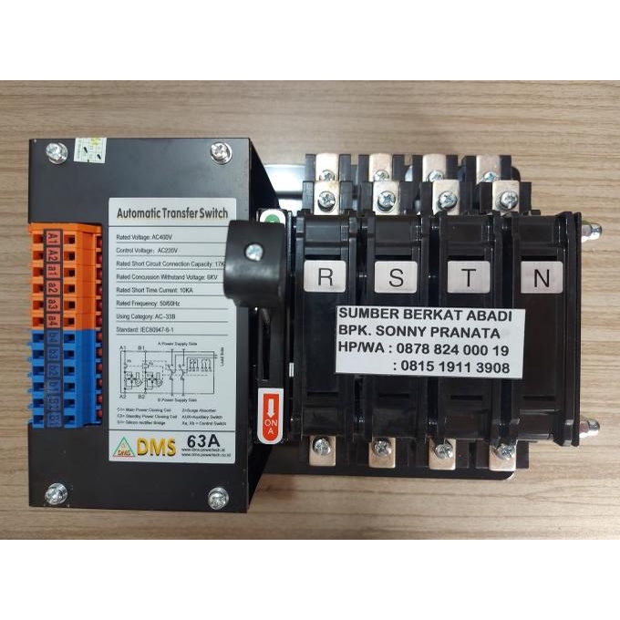 Jual COS ATS DMS-60A DMS 60A DMS60A 4 POLE - GOOD QUALITY terlaris ...