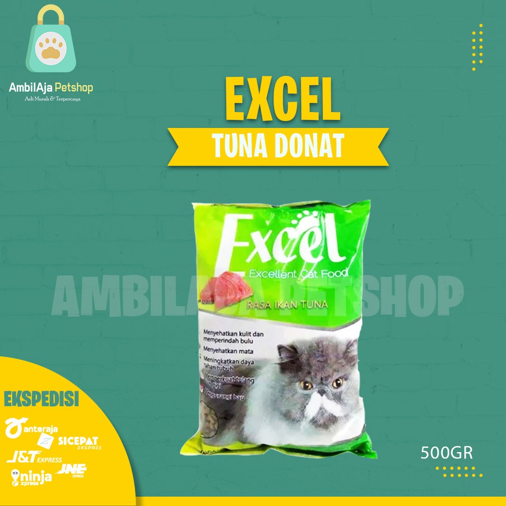 Jual EXCEL - Makanan kucing EXCEL 500gr ALL VARIAN | Shopee Indonesia