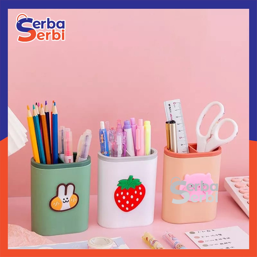 Jual Serbaserbi Tempat Pensil Dan Pulpen Meja Belajar Tempat Alat Tulis Pen Holder Sekat