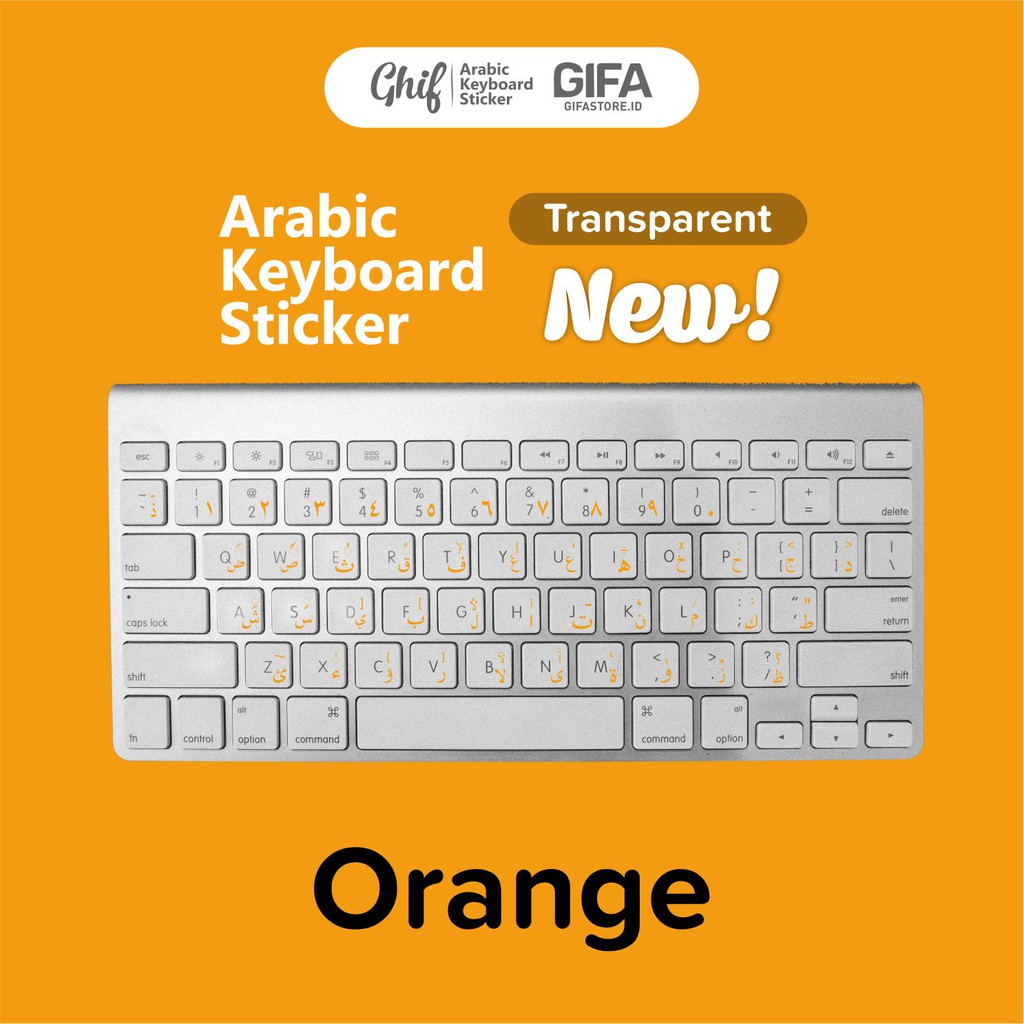 Jual Stiker Sticker Keyboard Arab Arabic Transparent transparan Ghif ...