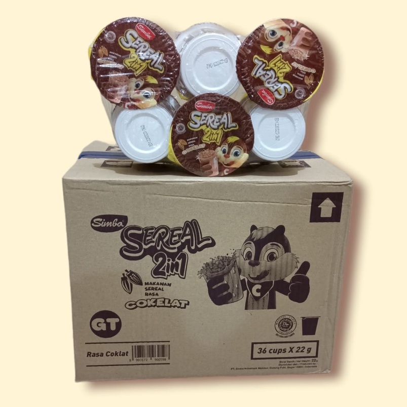 Jual Simba Choco Chips Coklat 2 in 1 Sereal Cup 22 gr [6 cup/pack ...