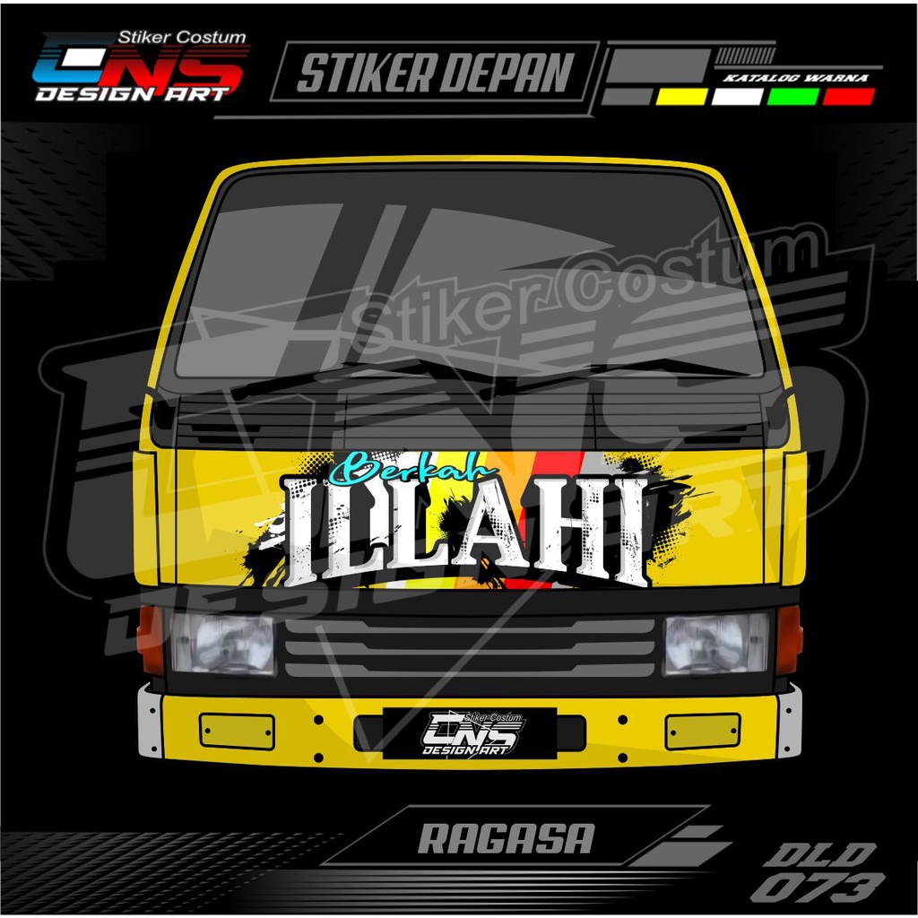 Jual Stiker Kabin Depan Truk Ragasa Sticker Depan All Truk Canter ...