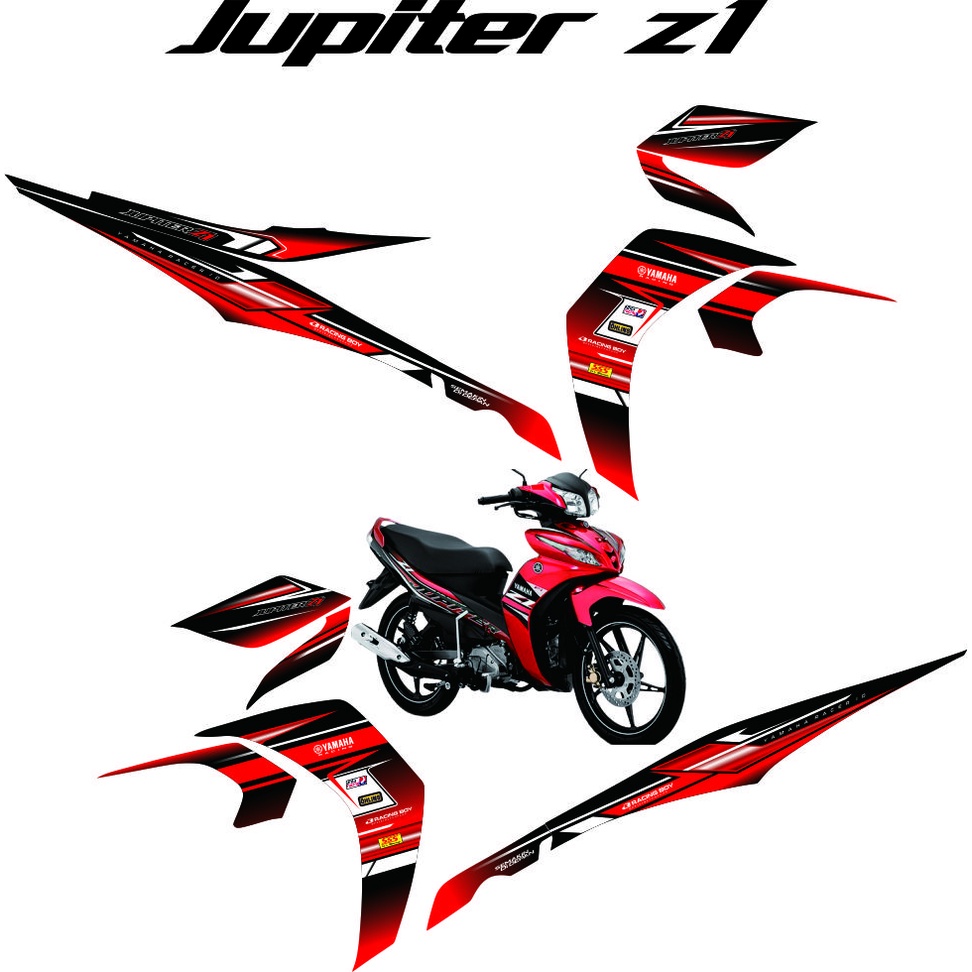 Jual DECAL LIS COD / VARIASI YAMAHA JUPITER Z1 STRIPING/STICKER NEW ...