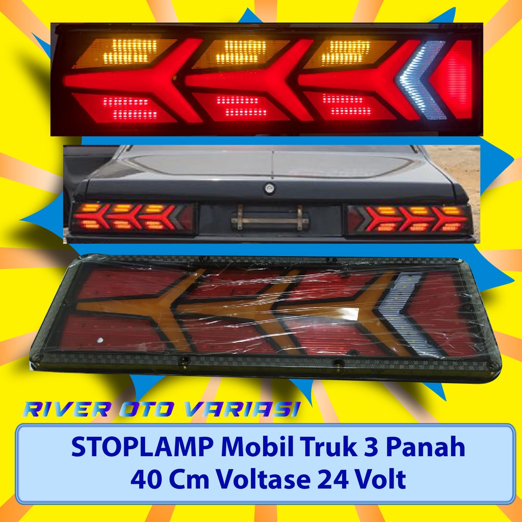 Jual Lampu Variasi Stop Lamp Mobil Truk Panah Volt Cm Shopee Indonesia