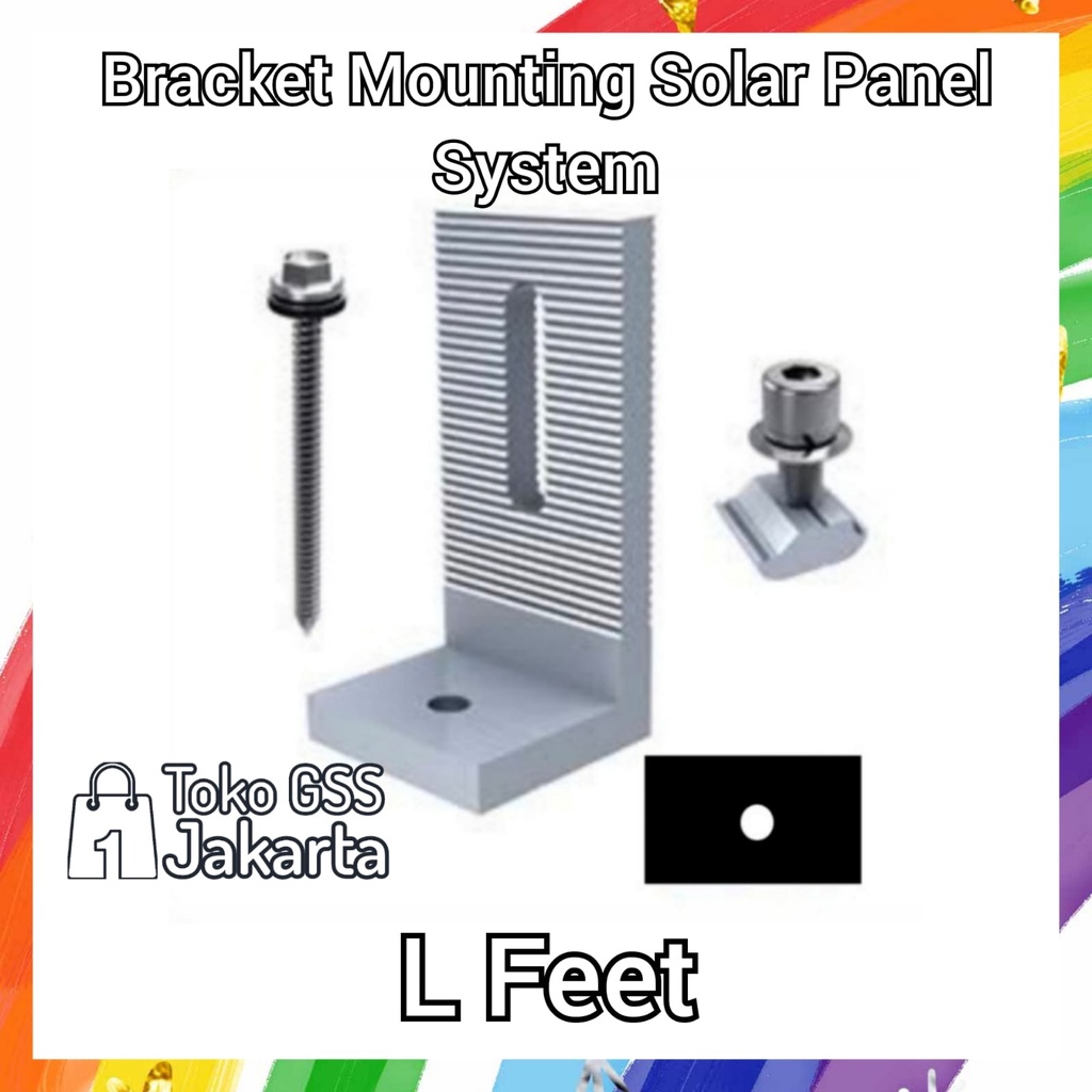 Jual Mounting Bracket Panel Surya Penyangga Solar Panel - L Feet ...