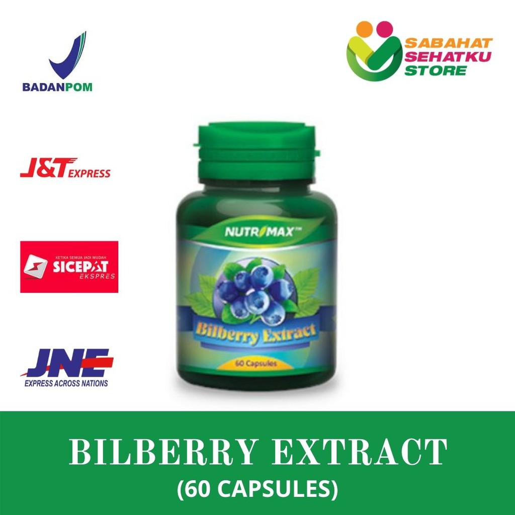 Jual NUTRIMAX BILBERRY EXTRACT (60 Capsules) Shopee Indonesia