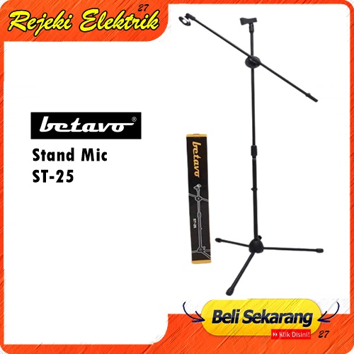 Jual Stand Mic Betavo St 25 Standing Mic Microphone Original Shopee Indonesia 7015