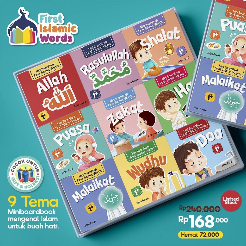 Jual Mini Boardbook First Islamic Words Ziyad Books / Buku Cerita Anak ...