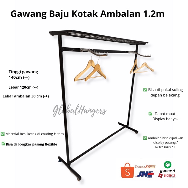 Jual Gawangan Baju Besi Distro / Stand Hanger | Stand Hanger Gantungan ...