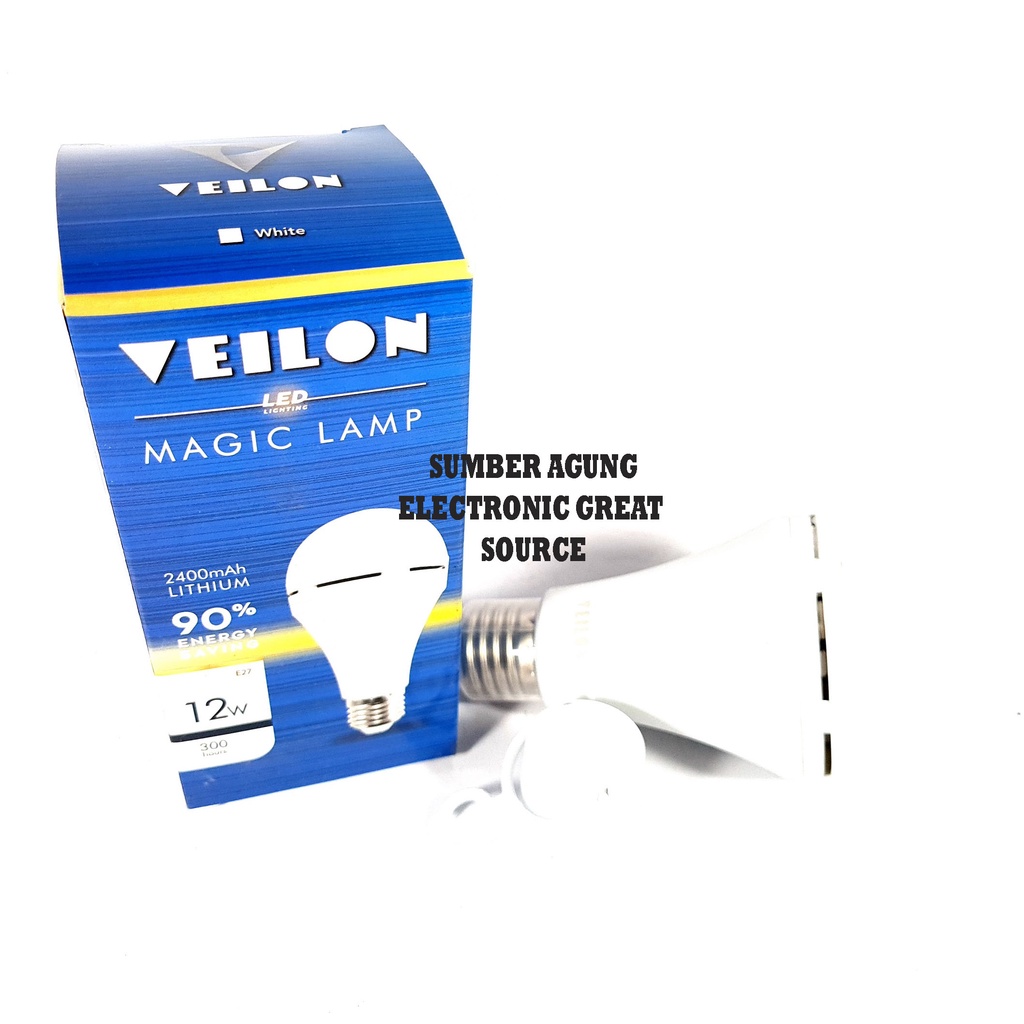 Jual LED Magic Lamp 12W Veilon Emergency 2400mAh Lithium Battery ...