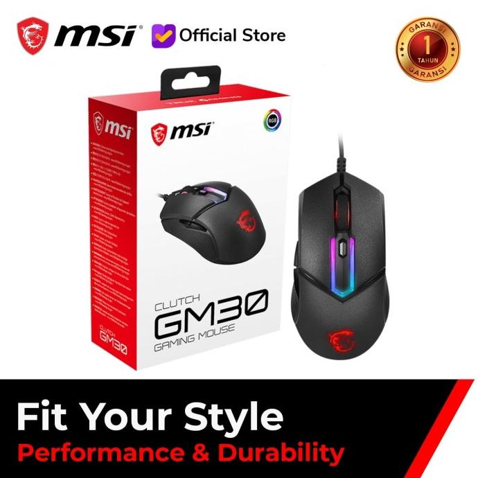 Jual ACC PC GAMING MSI CLUTCH GM30 GAMING MOUSE Shopee Indonesia