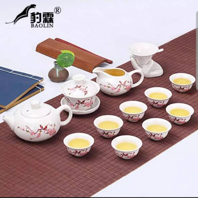 Jual Peralatan minum chinese tea set keramik corak | Shopee Indonesia