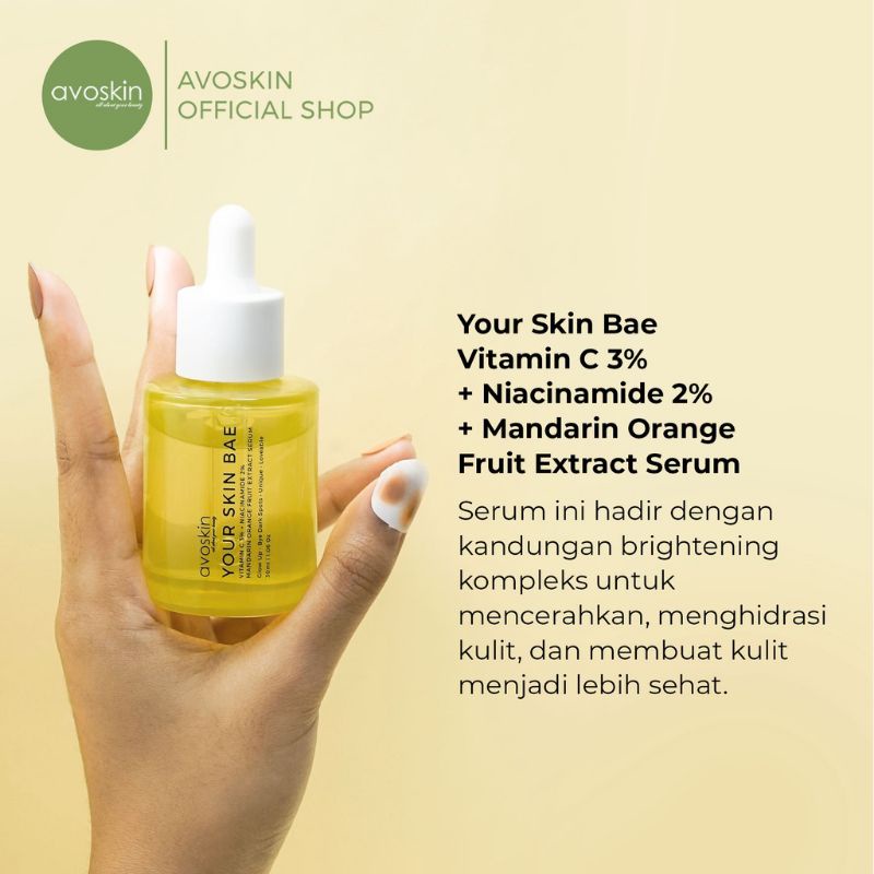 Jual Avoskin Vitamin C 3% + Niacinamide 2% Mandarine Orange Fruit Serum