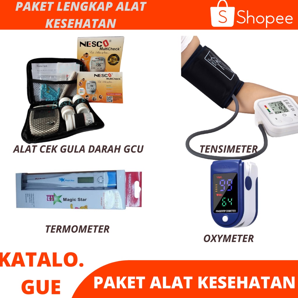 Jual Paket Alat Kesehatan Tensimeter Digital Nesco Multicheck Gcu In Oxymeter