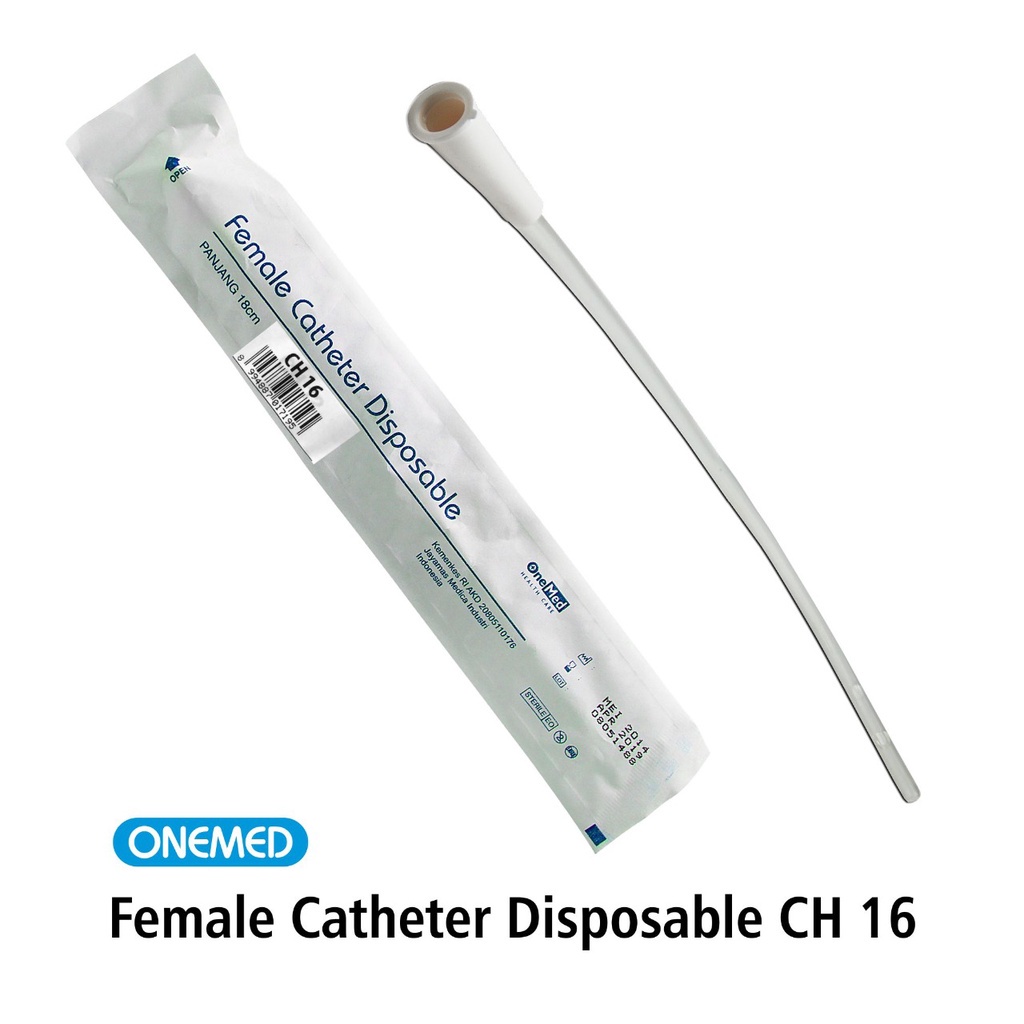 Jual Female Catheter Disposable CH 16 OneMed | Shopee Indonesia