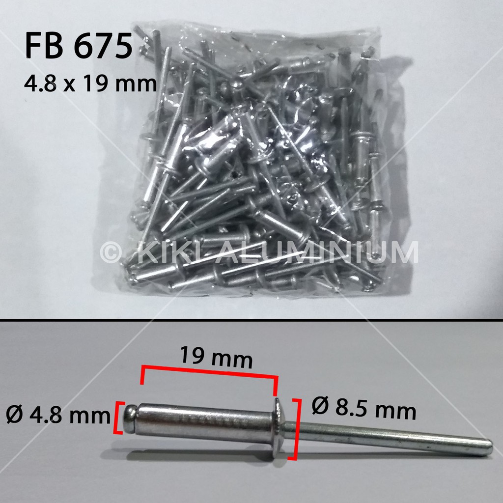 Jual SIP - Paku Rivet / Blind Rivet - SP 675 - Harga per Bungkus Isi ...
