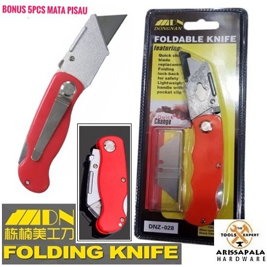 Jual Pisau Cutter Lipat Kuat Serba Guna Heavy Duty Kater Foldable Knife Folding Knife Shopee 